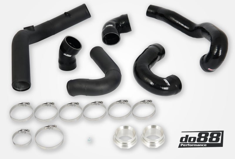 do88 Pressure Pipe Kit - Saab 9-5 NG 2.8T Turbo6 V6 2010-2011 - Black Hoses