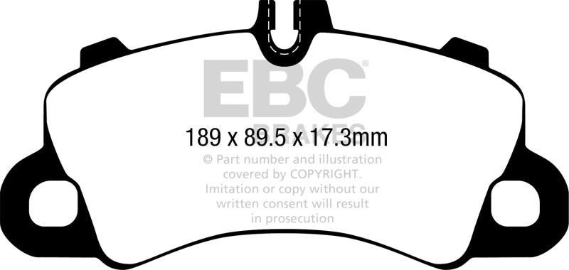 EBC Bluestuff Front Brake Pads for 2018-2023 Porsche Cayenne 3.0L Turbo - OneFastShop