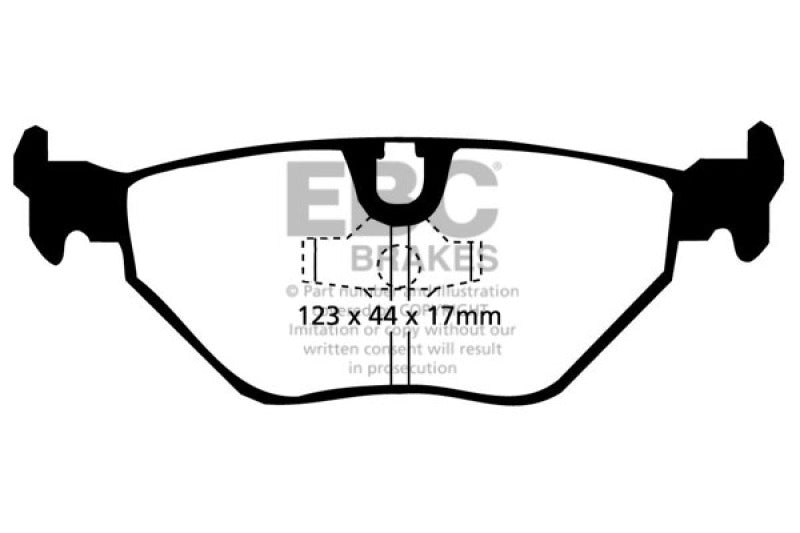 EBC Greenstuff Rear Brake Pads - BMW Z3, 318ti, 525i 1988-2002