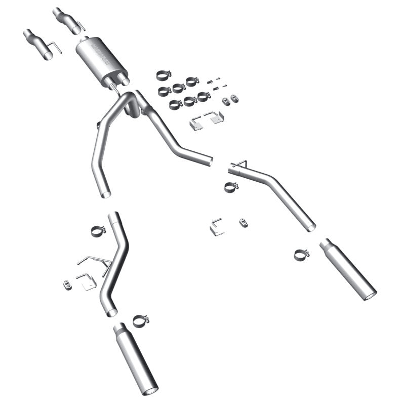 Magnaflow Catback Exhaust System for 2011-2014 Ford F-150 3.7L 5.0L 6.2L Dual Split Rear Exit with 3.5in Stainless Steel Tips - OneFastShop