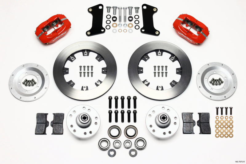 Wilwood Forged Dynalite Front Kit 12.19in Red for 67-69 Camaro 64-72 Nova Chevelle - OneFastShop