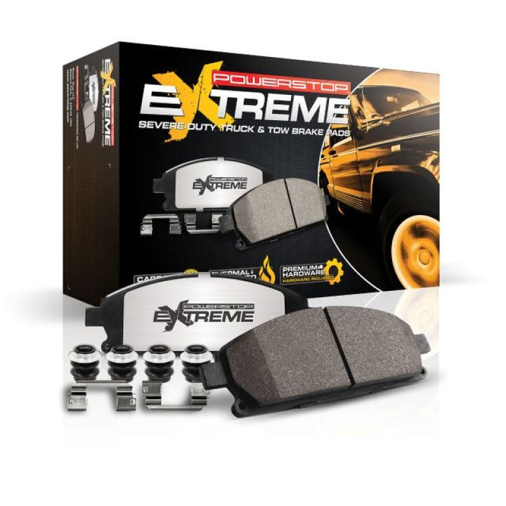 PowerStop Z36 Truck & Tow Brake Pads with Hardware for 09-10 Dodge Ram 2500