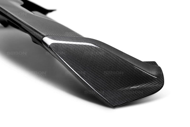 Seibon Carbon Fiber Rear Spoiler for 2015-2017 Ford Focus ST/RS Hatchback (3rd Brake Light Not Included) - OneFastShop