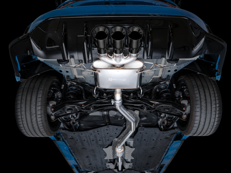 AWE Tuning Touring Edition Exhaust with Triple Diamond Black Tips for 2023 Honda Civic Type R