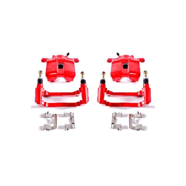 PowerStop Front Red Calipers with Brackets Pair for 01-03 Acura CL