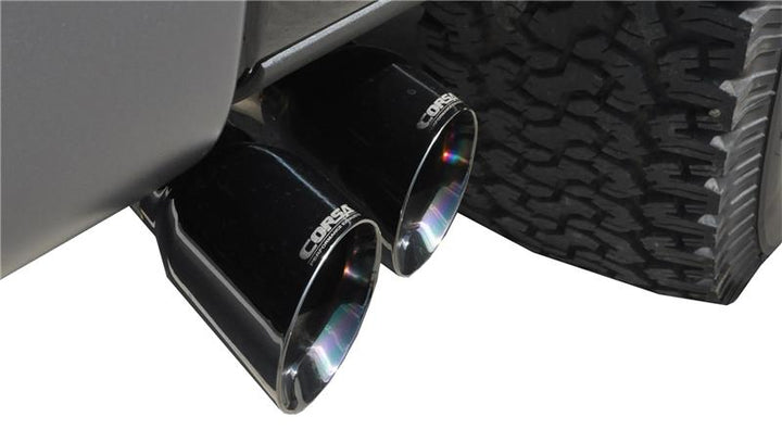 Corsa Black Xtreme Cat-Back Exhaust for 2011–2014 Ford F-150 Raptor 6.2L 133in - OneFastShop