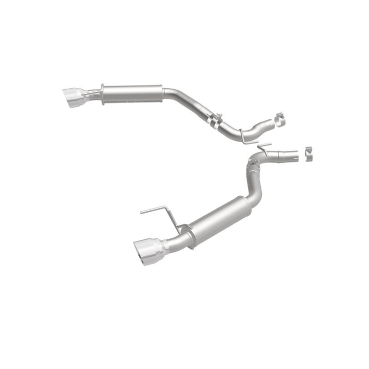 Magnaflow Axle Back Exhaust System SS 2.5in Competition Dual Split Polish 4.5in Tip 2015-2023 Ford Mustang EcoBoost - OneFastShop