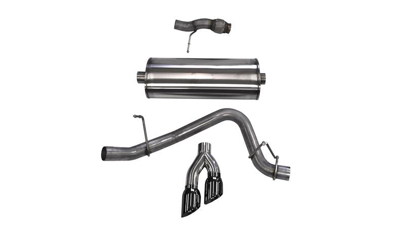 Corsa Sport Cat-Back Exhaust - Chevrolet Tahoe, GMC Yukon 2015-2020 - Black