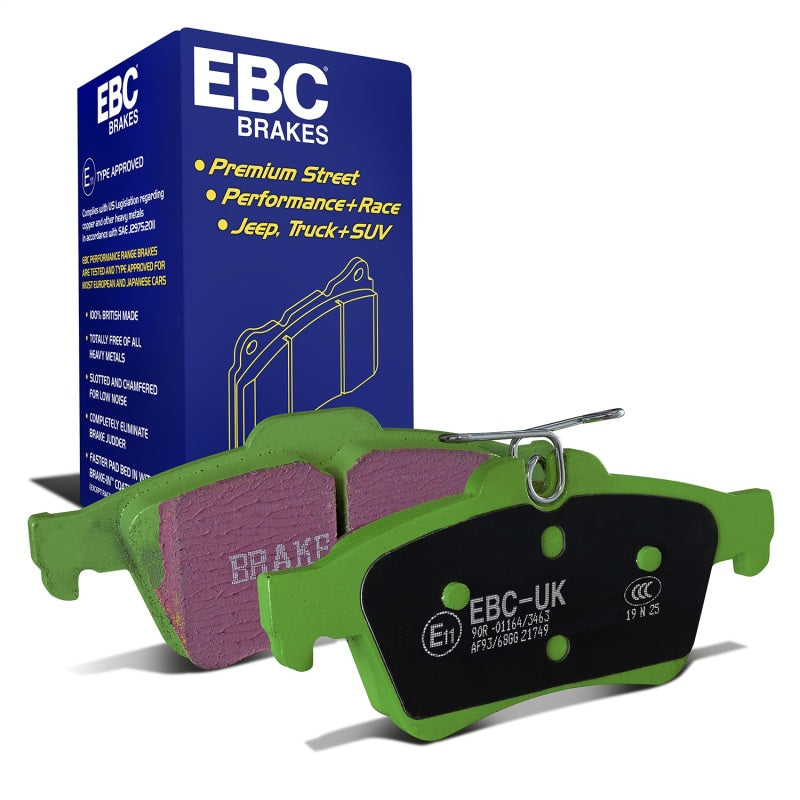 EBC Greenstuff Rear Brake Pads - Chevrolet Cobalt / Ford Escape / Ford Focus 2003-2022