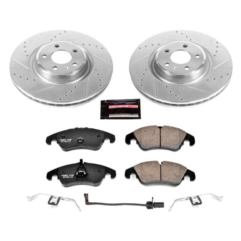PowerStop Z23 Evolution Sport Brake Kit for 14-18 Audi A6 Front Upgrade