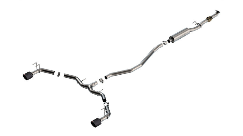 Borla S-Type Cat-Back Exhaust - Acura Integra / Honda Civic Si 2022-2023 - Carbon Fiber Tips