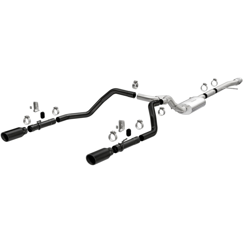 MagnaFlow Street Series Dual Exit Exhaust with Black Tips for 2019 Chevy Silverado 1500 V8 5.3L/V6 4.3L - OneFastShop