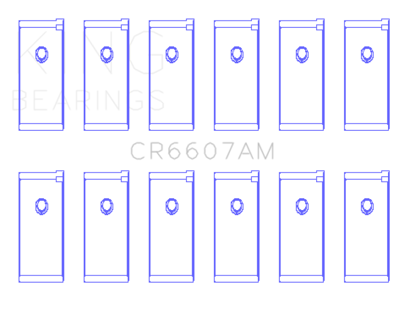 King Engine Bearings Connecting Rod Bearing Set - Size STD for Datsun L28 (Various Models)