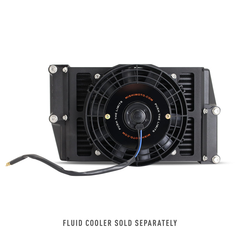 Mishimoto Oil Cooler Fan Shroud 10in Heavy Duty Black