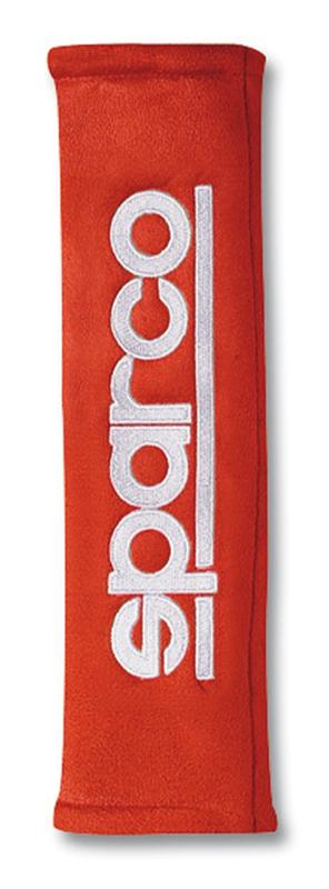 Sparco 2 In. Seat Belt Pad Alcantara Red Universal - OneFastShop