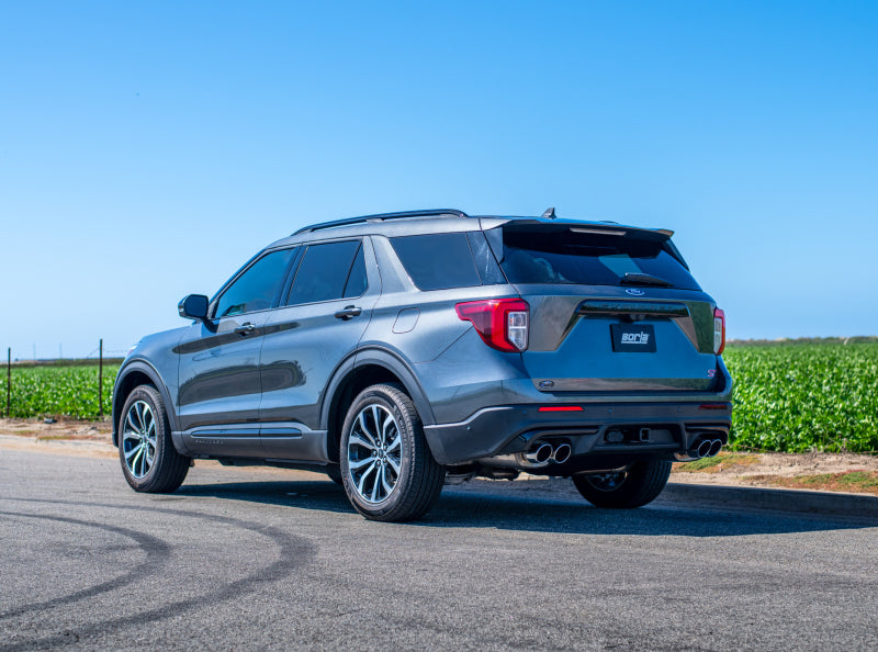 Borla ATAK Cat-Back Exhaust - Ford Explorer, Lincoln Aviator 2020-2023 - Chrome Tips, image 3