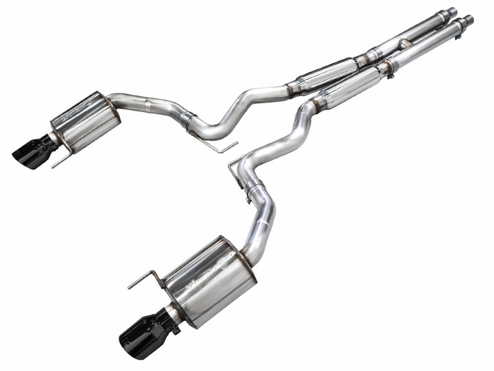 AWE Touring Catback Exhaust for 2024 Ford Mustang GT Fastback S650 RWD with Dual Diamond Black Tips