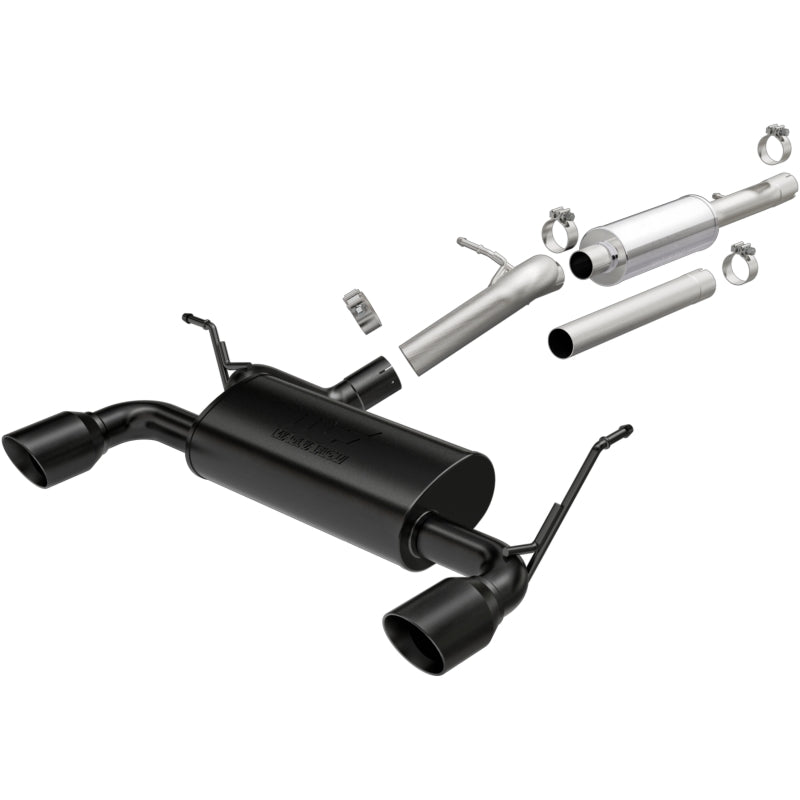 MagnaFlow Cat-Back Jeep Wrangler GT 2012-2016 3.6L V6 Black Tips