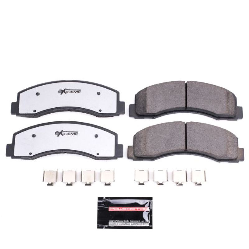 PowerStop Front Z36 Truck & Tow Brake Pads with Hardware for 2010-2021 Ford Expedition and F-150 Models