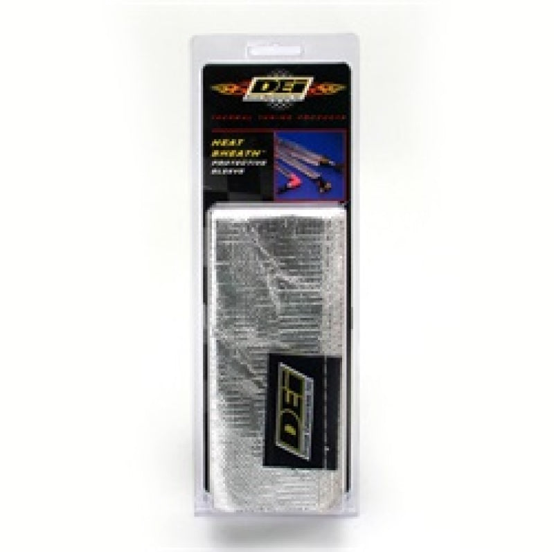 DEI Heat Sheath 1/2in I.D. x 3ft - Aluminized Sleeving - Sewn Edge.