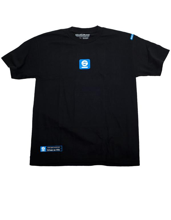 Sparco T-Shirt Tach Black XXL Short Sleeve Racing Tee