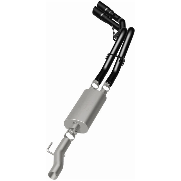 Magnaflow Cat-Back Exhaust System 10-14 Ford Raptor 6.2L V8 2.5/3in Black Dual Same Side Exit Rear 3.5in Tips - OneFastShop