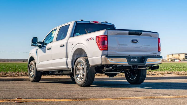 Borla Cat-Back Exhaust System with 4" Black Chrome Tips for 2021-2024 Ford F-150 2.7L/3.5L King Ranch Lariat Platinum Limited