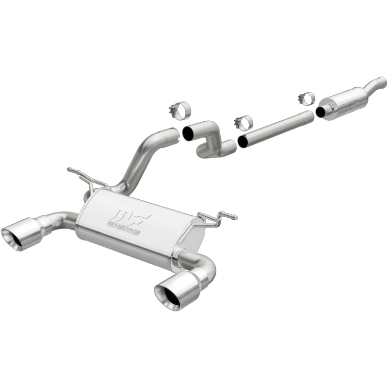 MagnaFlow 2018+ Jeep Wrangler 3.6L 409 SS Dual Split Rear Exit Polished Tips Cat-Back Exhaust - OneFastShop
