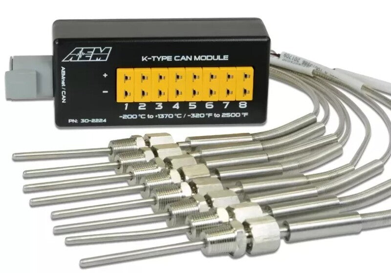 AEM 8 Channel K-Type Thermocouple EGT CAN Module for Enhanced Monitoring