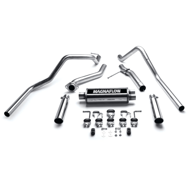 Magnaflow Cat-Back Performance Exhaust System for GM 1500 Ext Cab 4.8L/5.0L (1999-2002 Chevrolet/GMC Silverado/Sierra 1500) - OneFastShop