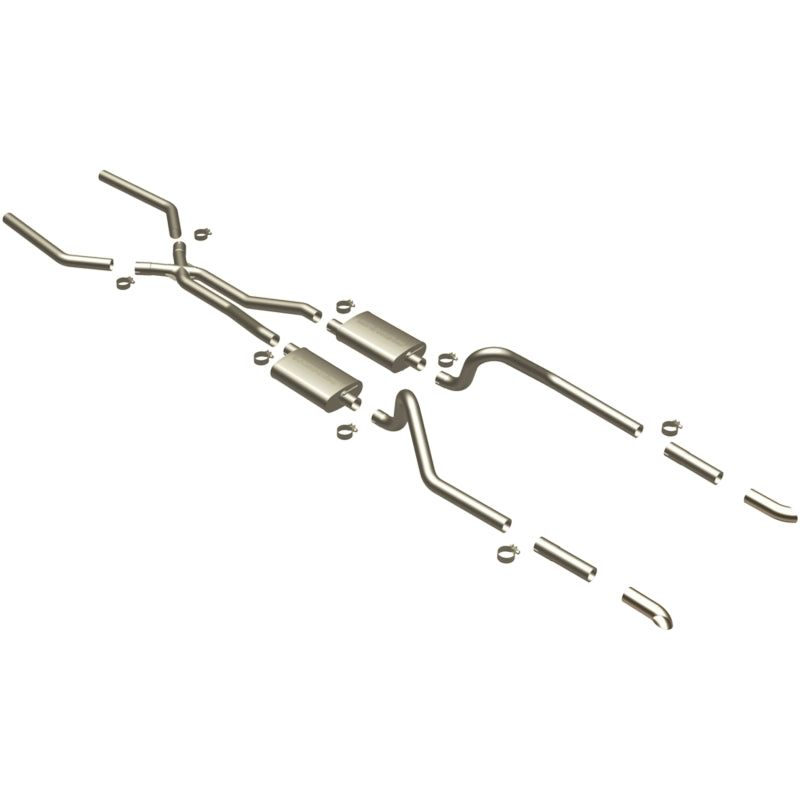 MagnaFlow Exhaust System for 67-70 Mustang 2.50inch w/Tru-X - OneFastShop