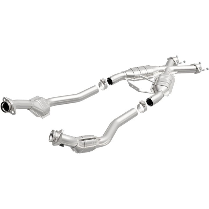 Magnaflow Conv DF Mustang X-Pipe 94-95 Street Direct-Fit for 1994-1995 Ford Mustang GT GTS SVT Cobra