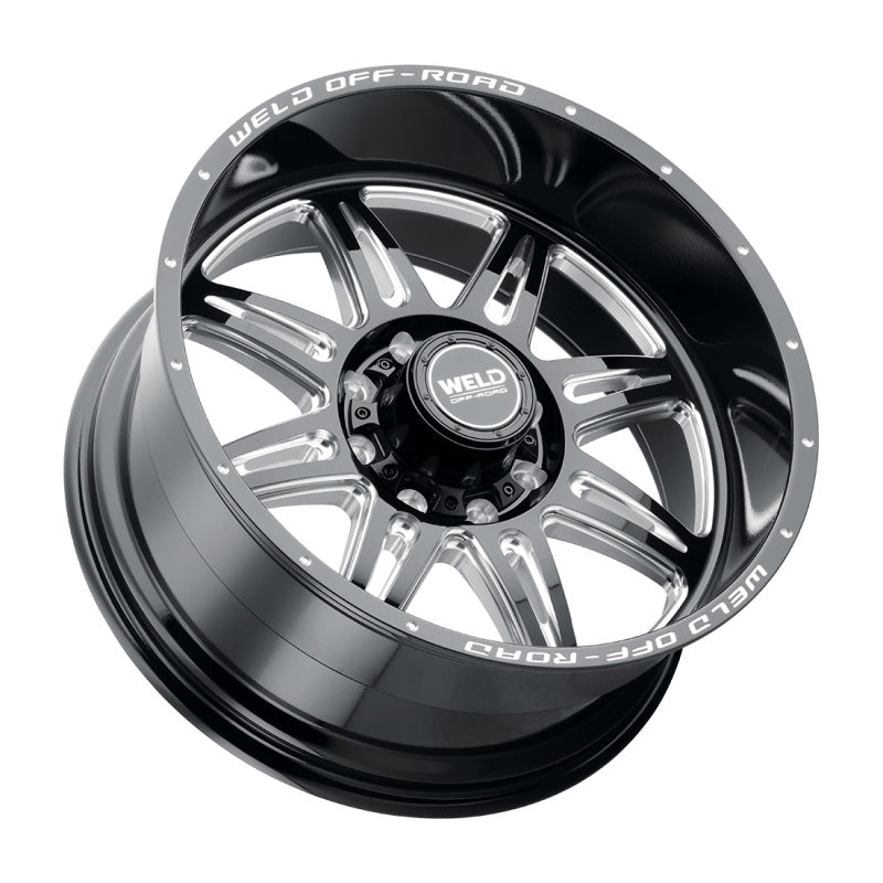 Weld Cheyenne W132 Series Wheel – 20x10 8x170 BP –18 Offset 4.75 BS 125.1 Bore Gloss Black MIL (125.1)