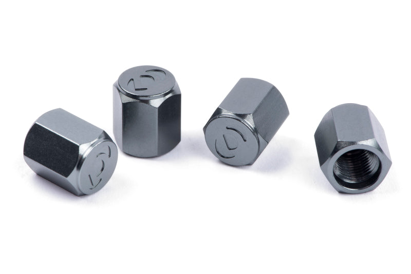 Dinan Valve Stem Caps - Gunmetal - 4 Pack