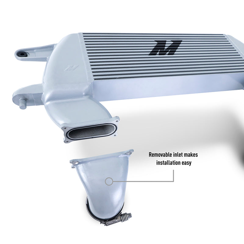 Mishimoto High Mount Intercooler Kit - Ford Bronco 2.7L 2021-2026 - Black Pipes - Silver Core, image 6