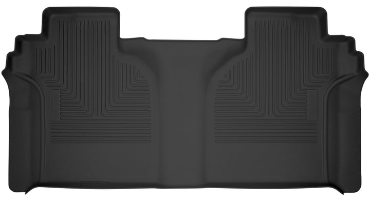Husky Liners X-Act Contour Black 2nd Seat Floor Liners Full Coverage for 19-23 Chevy Silverado 1500 CC - OneFastShop