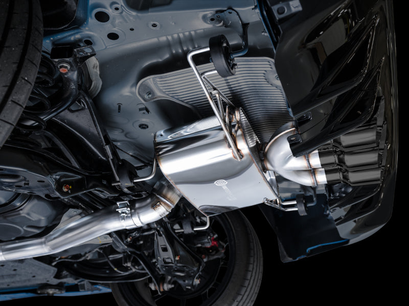 AWE Tuning Touring Edition Exhaust with Triple Diamond Black Tips for 2023 Honda Civic Type R