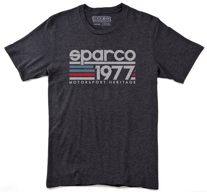 Sparco Vintage 77 T-Shirt Short Sleeve Charcoal Large