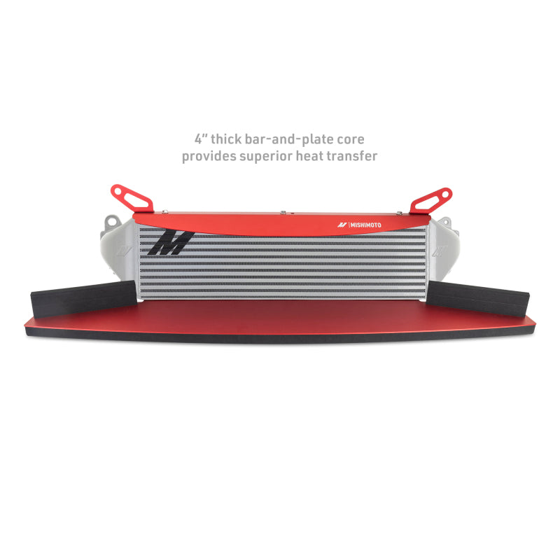 Mishimoto Silver Cooler Intercooler & Pipe Kit - Toyota GR Corolla 2023-2025 - Red Pipes, image 4