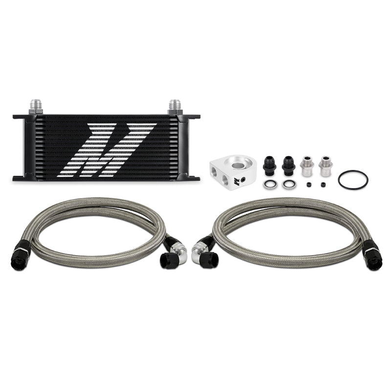 Mishimoto Oil Cooler Kit Universal Fit 16 Row Black - OneFastShop