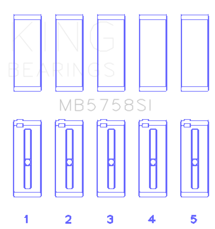 King Engine Bearings Main Bearing Set Size STD for 2007 Mini Cooper