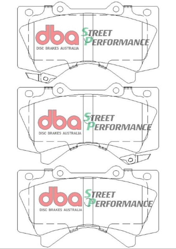 DBA Front Brake Pads SP Performance Low Dust Low Wear for 07-18 Toyota Tundra - OneFastShop