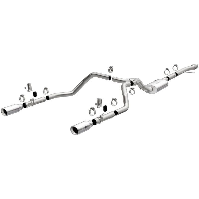 Magnaflow Street Series Dual Exit Exhaust for 2019-2024 Chevy Silverado 1500 V8 5.3L/V6 4.3 with Polished Tips - OneFastShop