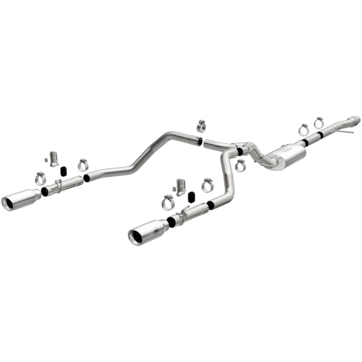 Magnaflow Street Series Dual Exit Exhaust for 2019-2024 Chevy Silverado 1500 V8 5.3L/V6 4.3 with Polished Tips - OneFastShop
