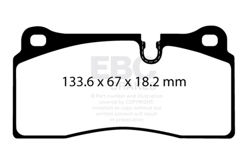EBC Redstuff Rear Brake Pads for 2018+ BMW M2 Competition 3.0TT