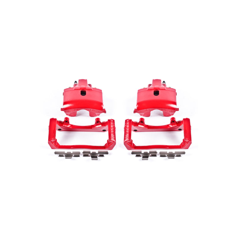 PowerStop Rear Red Calipers with Brackets - Pair for 07-09 Chrysler Aspen - OneFastShop