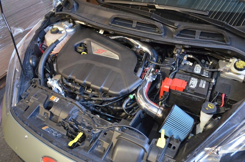 Injen Wrinkle Black Short Ram Intake with MR Tech for 14 Ford Fiesta ST 1.6L Turbo