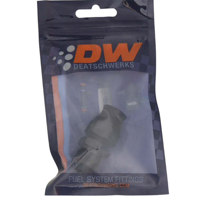 DeatschWerks 8AN Male Flare to 1/2 in Hardline Compression Adapter - Matte Black, image 2
