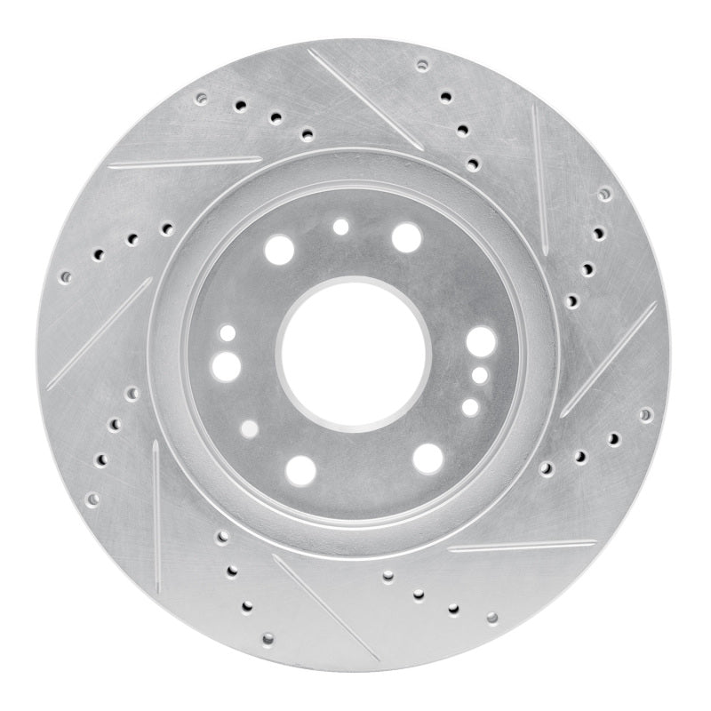 R1 05-19 Chevrolet Silverado 1500 Front Left Drilled and Slotted Brake Rotor
