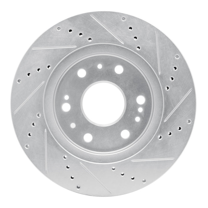 R1 05-19 Chevrolet Silverado 1500 Front Left Drilled and Slotted Brake Rotor